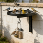 Wall-Mounted Metal Bird Bath Basin