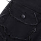 Men's Deconstructed Frayed Flare Jeans