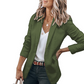 Women's Solid Color Lapel Blazer Jacket