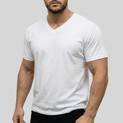 Men's Classic Casual  V-Neck T-Shirt