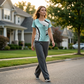 Women's Casual Print Crew Neck Top