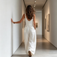 Women's Stylish V-Neck Pocketed Jumpsuit