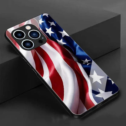 Vibrant Patriotic Glass Phone Case