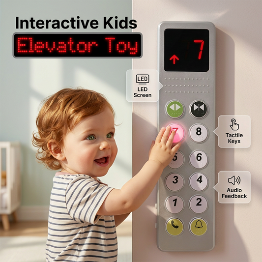 Realistic Elevator Button Toy for Kids Pretend Play