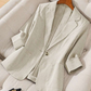 Women's Blazer Premium Blend Casual Slim Jacket