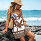 Women's Summer Boho Tropical Print Mini Dress
