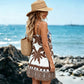 Women's Summer Boho Tropical Print Mini Dress