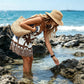 Women's Summer Boho Tropical Print Mini Dress