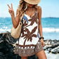 Women's Summer Boho Tropical Print Mini Dress