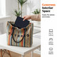 Women’s Rainbow Striped Woven Tote Bag
