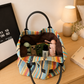 Women’s Rainbow Striped Woven Tote Bag