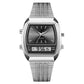 Retro Style Square Face Multifunction Watch