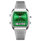 Retro Style Square Face Multifunction Watch