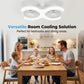 Dual-Head LED Ceiling Fan with Light