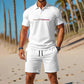 Men's Summer Breathable Shirt and Shorts Set