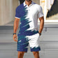 Men's Summer Breathable Shirt and Shorts Set