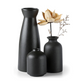 Ceramic Vase Set of 3 Decorative Pieces