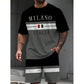 Men's Printed T-Shirt and Shorts Set