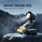 High-Speed Folding Cooling Fan with LED Light