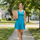 Women's Sleeveless Knee-Length Dress