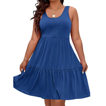 Women's Sleeveless Knee-Length Dress