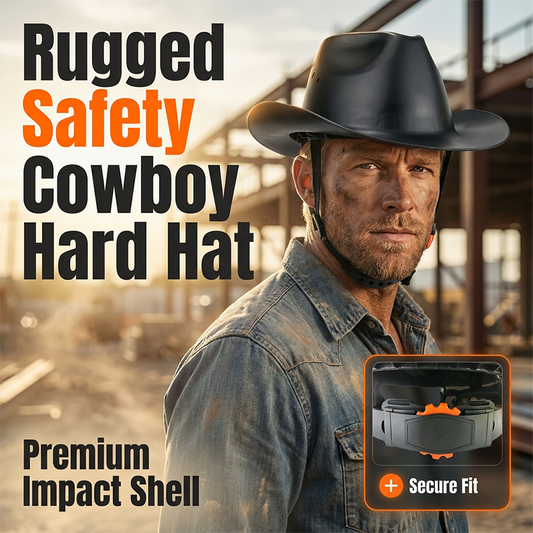 Cowboy Safety Hard Hat Wide Brim Construction Helmet