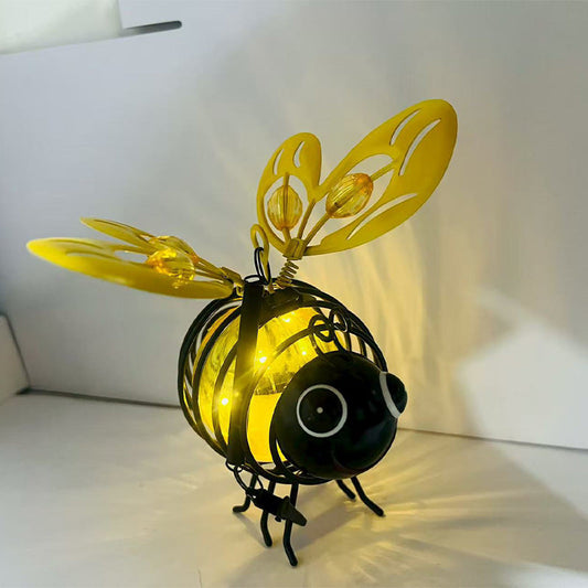 Solar-Powered Hanging Bee Light