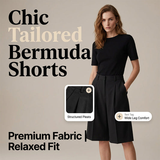 Women's Loose Fit Bermuda Shorts