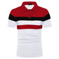 Men's Casual Color Block Short Sleeve Collared Shirt