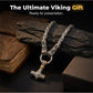 🎉 2026 Sale — Over 51,000 Sold! ⚡ Viking Thor Hammer Pendant Necklace – Stainless Steel Byzantine Chain 🛡️