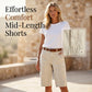 Women's Casual Mid-Length Cargo Shorts with Pockets