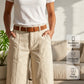 Women's Casual Mid-Length Cargo Shorts with Pockets