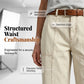 Women's Casual Mid-Length Cargo Shorts with Pockets