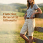 Women's Casual Mid-Length Cargo Shorts with Pockets