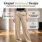 Draped Wide-Leg Trousers