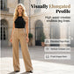 Draped Wide-Leg Trousers