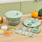 Salad Spinner with Multi-Function Lid