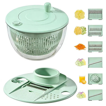 Salad Spinner with Multi-Function Lid