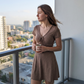 Women's V-Neck Bodycon Mini Dress