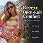 Women's Colorblock Striped Knit Lounge Set