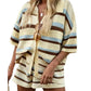 Women's Colorblock Striped Knit Lounge Set