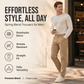 Men's Casual Straight-Leg Pants