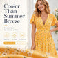 Women's Summer Floral V-Neck Ruffle Dress