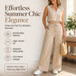Women's Summer Crop Top and Polka Dot Pants Set