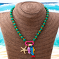 Vibrant Boho Coastal Beaded Necklace