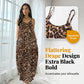 Women's Leopard Print Spaghetti Strap Maxi Dress