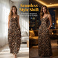 Women's Leopard Print Spaghetti Strap Maxi Dress