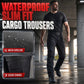 Men Waterproof Slim Fit Cargo Trousers
