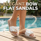 Elegant Bow Flat Sandals