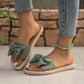 Elegant Bow Flat Sandals